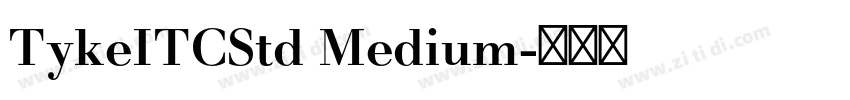 TykeITCStd Medium字体转换